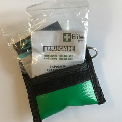 CPR Key Ring Pouch with Face Shield and Gloves