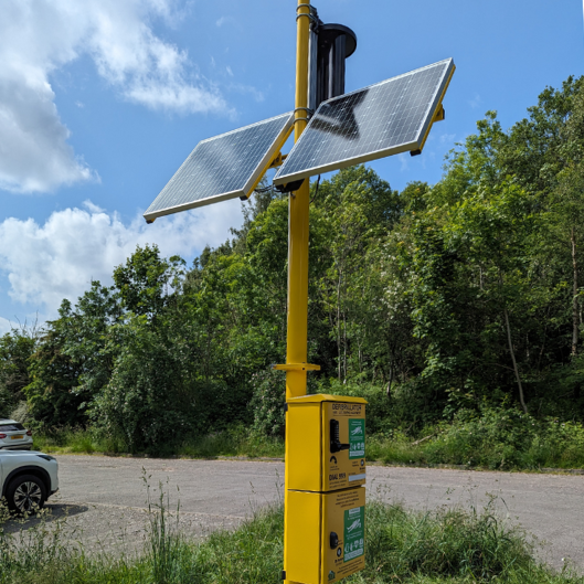 Solar & Wind Powered Defibrillator Cabinet
