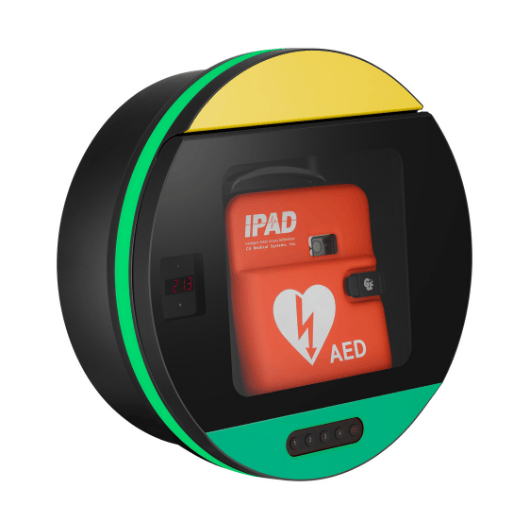 DefibSafe 3 AED Cabinet (Green/Yellow)
