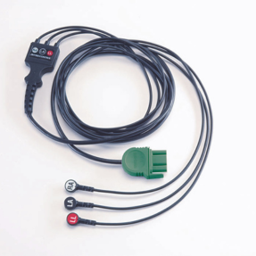 Physio-Control 3-Lead ECG Cable (IEC) – For Use with LifePak 1000